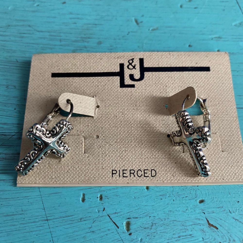 Cross earrings